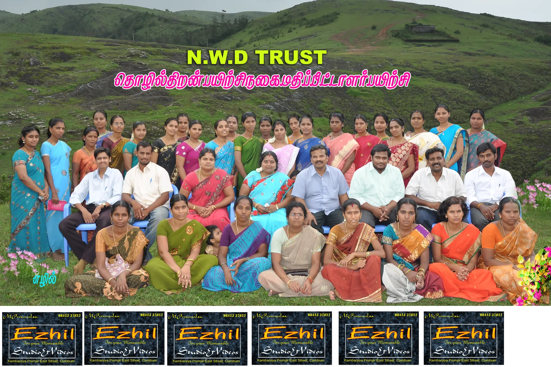 NWDT community members and team gathered outdoors in Theni District