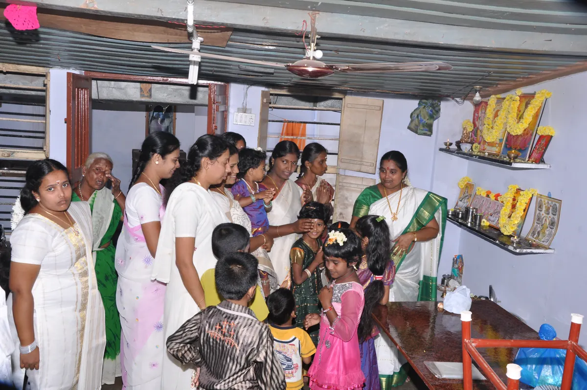 Children participating in a classroom learning activity